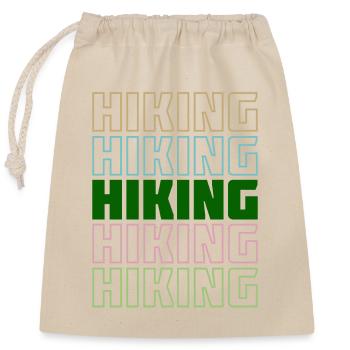 Wanderwege Spruch Wandern Statement Bergwanderung - Verschließbarer Geschenkbeutel aus Baumwolle (25x30cm) - Natur - Vorne
