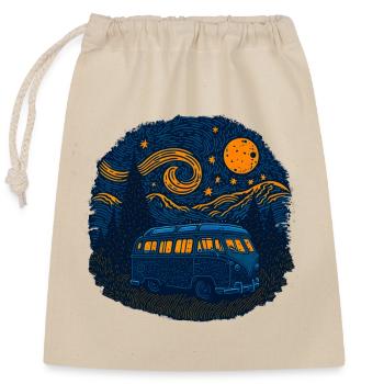 Fantastic Adventures Awaits - Closable cotton gift bag (25x30cm) - nature - Front