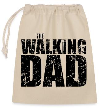 The Walking Dad - Verschließbarer Geschenkbeutel aus Baumwolle (25x30cm) - Natur - Vorne