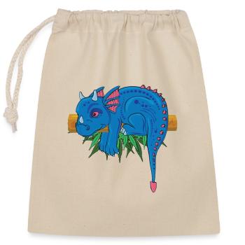 Enchanting Dragon Adventure - Closable cotton gift bag (25x30cm) - nature - Front