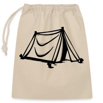Camping Tents Campsite Relaxing Hikers - Closable cotton gift bag (25x30cm) - nature - Front