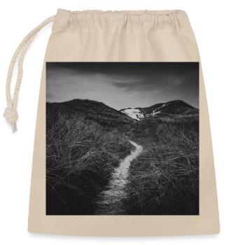 Weg Pfad Dünen Sondervig Dänemark Nordsee Poster - Verschließbarer Geschenkbeutel aus Baumwolle (25x30cm) - Natur - Vorne