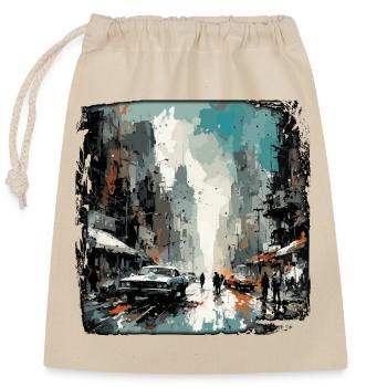 Apocalypse / Doomsday / Destruction / Anarchy - Closable cotton gift bag (25x30cm) - nature - Front