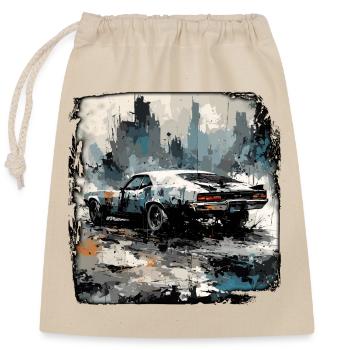 Apocalypse / Doomsday / Destruction / Anarchy - Closable cotton gift bag (25x30cm) - nature - Front