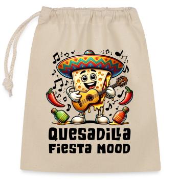 Quesadillas Fiesta Mood Mexico - Closable cotton gift bag (25x30cm) - nature - Front