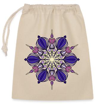 Ornament - Closable cotton gift bag (25x30cm) - nature - Front