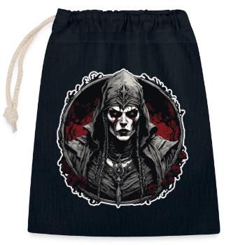 Gothic / Darkness / Mysticism / Shadow / Horror - Closable cotton gift bag (25x30cm) - navy - Front