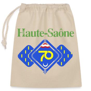 Haute-Saône - Verschließbarer Geschenkbeutel aus Baumwolle (25x30cm) - Natur - Vorne