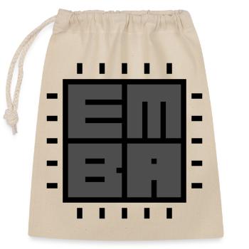 EMBA firmware analyzer - Verschließbarer Geschenkbeutel aus Baumwolle (25x30cm) - Natur - Vorne