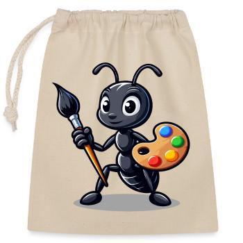 Artisan Ant: Der Insekten-Illustrator - Verschließbarer Geschenkbeutel aus Baumwolle (25x30cm) - Natur - Vorne