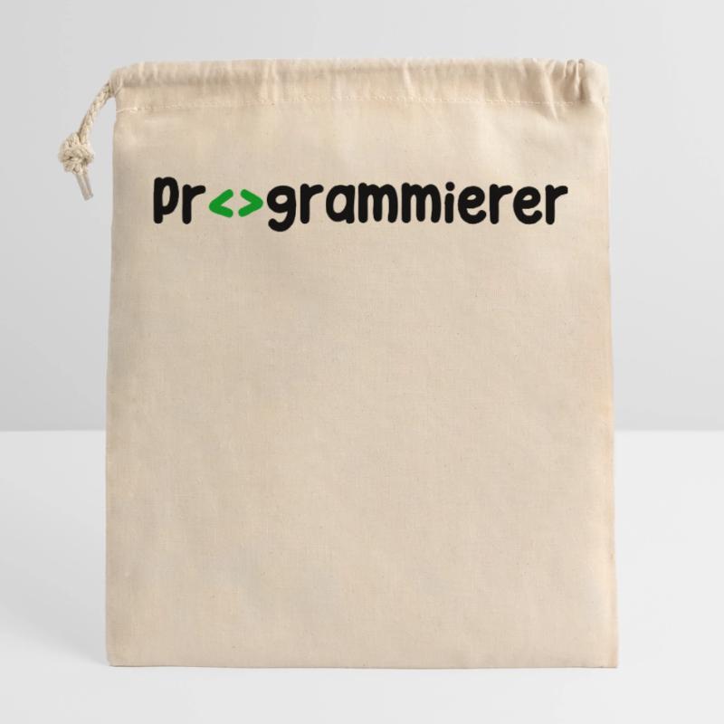 Programmer, Developer, Web Developer, Scripting Closable cotton gift bag (25x30cm)