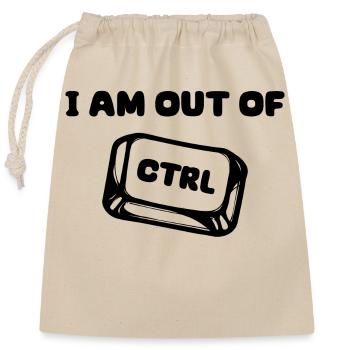 Software Developer Developer Statement Code Debug - Closable cotton gift bag (25x30cm) - nature - Front