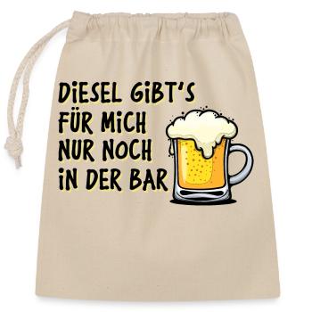 Energy Petrol Station Petrol Diesel Statement Refuelling - Closable cotton gift bag (25x30cm) - nature - Front