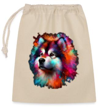 Malamute Faros - Closable cotton gift bag (25x30cm) - nature - Front
