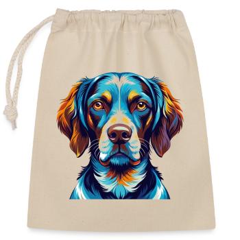 Ariege Pointer Hund Rasse Bunte Karikatur Kawaii - Verschließbarer Geschenkbeutel aus Baumwolle (25x30cm) - Natur - Vorne