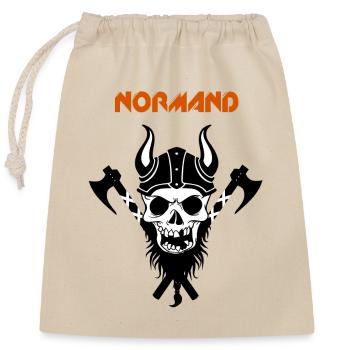 Normand - Sac cadeau en coton avec cordon (25 x 30 cm) - nature - Devant