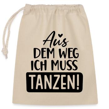 Party Weekend Tango Disco Pub - Closable cotton gift bag (25x30cm) - nature - Front