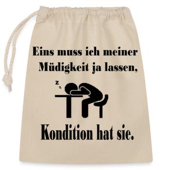 Fatigue professional - Closable cotton gift bag (25x30cm) - nature - Front