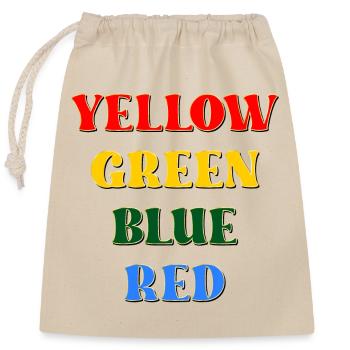 TEST DE PSYCHOLOGIE - COULEURS - Sac cadeau en coton avec cordon (25 x 30 cm) - nature - Devant