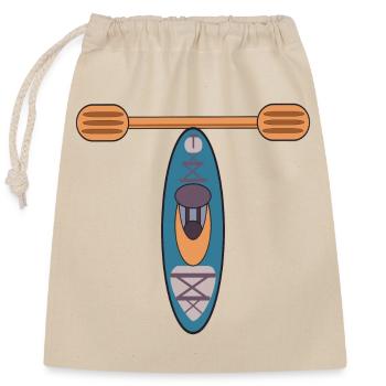 LETTER T - KAYAK - Closable cotton gift bag (25x30cm) - nature - Front