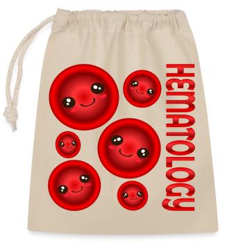 BLOOD HEMATOLOGY - Closable cotton gift bag (25x30cm) - nature - Front