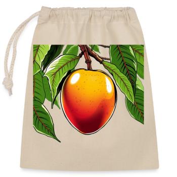 Mango - Verschließbarer Geschenkbeutel aus Baumwolle (25x30cm) - Natur - Vorne
