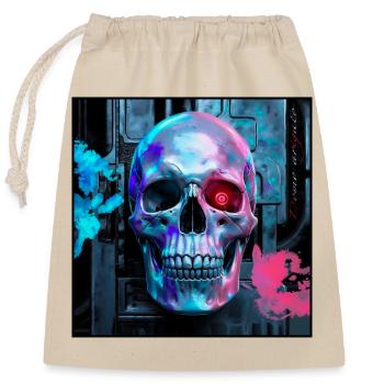 Crâne de Domo arigato - Sac cadeau en coton avec cordon (25 x 30 cm) - nature - Devant
