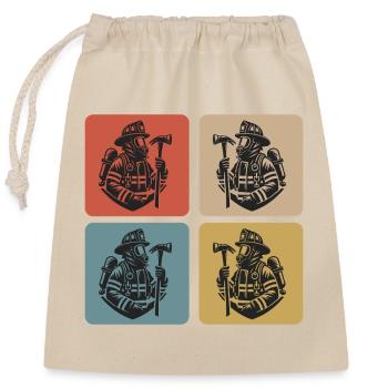 Fire Brigade - Heroes In Action - Closable cotton gift bag (25x30cm) - nature - Front