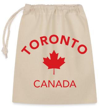 TORONTO Canada Kanada - Verschließbarer Geschenkbeutel aus Baumwolle (25x30cm) - Natur - Vorne