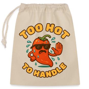 Trop piquant pour être manipulé - Sac cadeau en coton avec cordon (25 x 30 cm) - nature - Devant