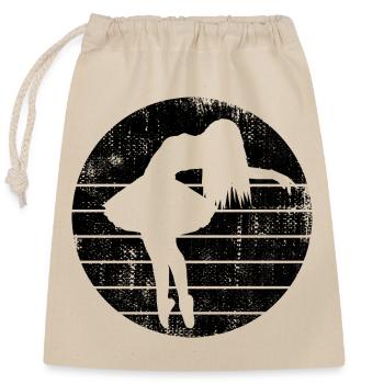 Ballet Girl - Closable cotton gift bag (25x30cm) - nature - Front