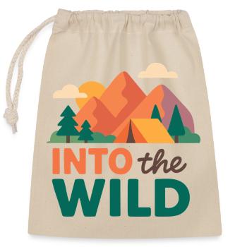 Montagnes et forêt nature sauvage - Sac cadeau en coton avec cordon (25 x 30 cm) - nature - Devant