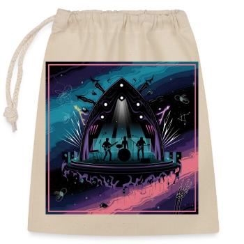Celestial Concert Stage Design - Closable cotton gift bag (25x30cm) - nature - Front