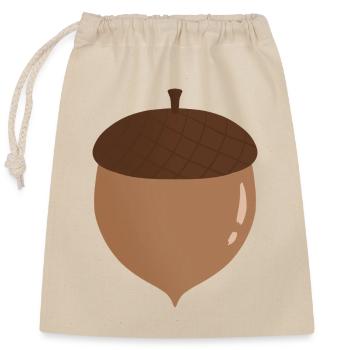 Illustration de gland - Sac cadeau en coton avec cordon (25 x 30 cm) - nature - Devant