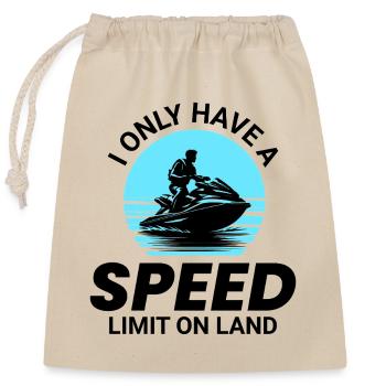 Jet Ski Lover Water Sports  - Closable cotton gift bag (25x30cm) - nature - Front