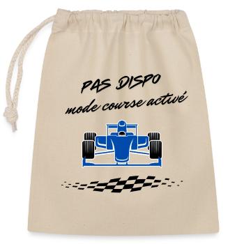 Motorsport-Design - Verschließbarer Geschenkbeutel aus Baumwolle (25x30cm) - Natur - Vorne