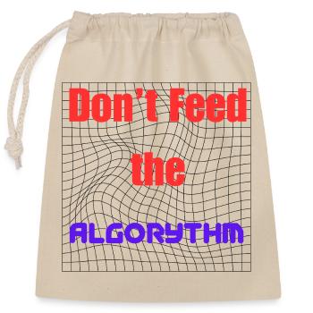 Motivation, Algorithmen zu schlagen - Verschließbarer Geschenkbeutel aus Baumwolle (25x30cm) - Natur - Vorne