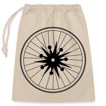 Roue Big Bang de Cean - Sac cadeau en coton avec cordon (25 x 30 cm) - nature - Devant