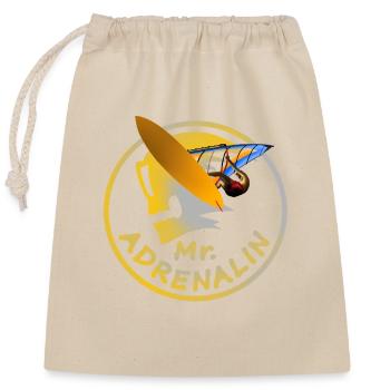 M. Adrenalin Planche à voile - Sac cadeau en coton avec cordon (25 x 30 cm) - nature - Devant