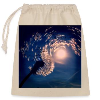 Souffler dans le vent - Sac cadeau en coton avec cordon (25 x 30 cm) - nature - Devant
