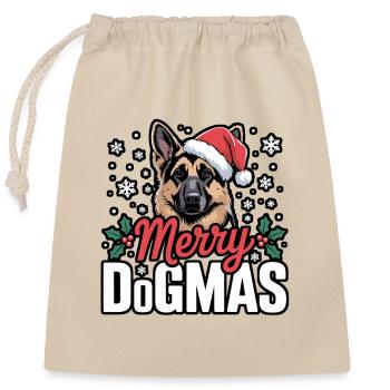 Merry Dogma's Great Dane - Closable cotton gift bag (25x30cm) - nature - Front