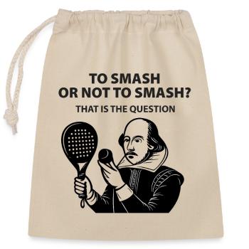 Écraser ou ne pas écraser - Sac cadeau en coton avec cordon (25 x 30 cm) - nature - Devant