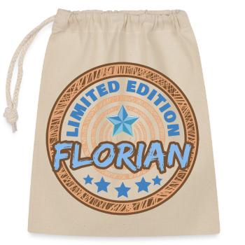 Florian Florian - Closable cotton gift bag (25x30cm) - nature - Front