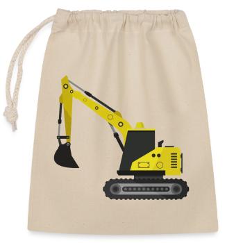Bagger - Verschließbarer Geschenkbeutel aus Baumwolle (25x30cm) - Natur - Vorne