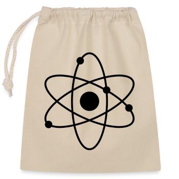 Atom - Closable cotton gift bag (25x30cm) - nature - Front