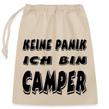 Camper - Verschließbarer Geschenkbeutel aus Baumwolle (25x30cm) - Natur - Vorne