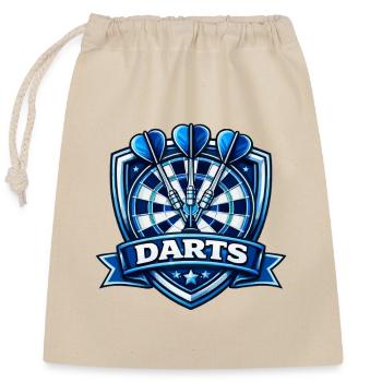 Logo du Bouclier Blue Darts - Sac cadeau en coton avec cordon (25 x 30 cm) - nature - Devant
