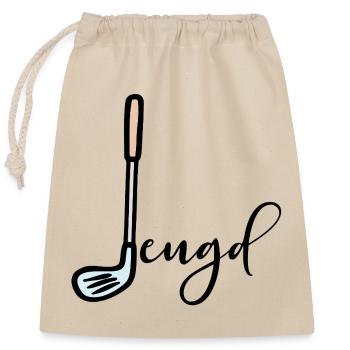 Youth Golfer Youth - Closable cotton gift bag (25x30cm) - nature - Front