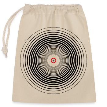 vinyle - Sac cadeau en coton avec cordon (25 x 30 cm) - nature - Devant