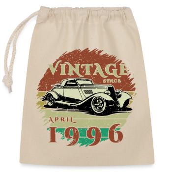 30e anniversaire - Classiques - Millésime depuis 04/1996 - Sac cadeau en coton avec cordon (25 x 30 cm) - nature - Devant